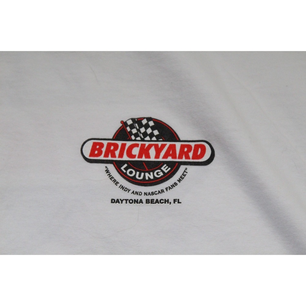 VTG Brickyard Lounge Daytona Beach  Indy Nascar Long Sleeve Shirt White Size 2XL - Picture 3 of 10